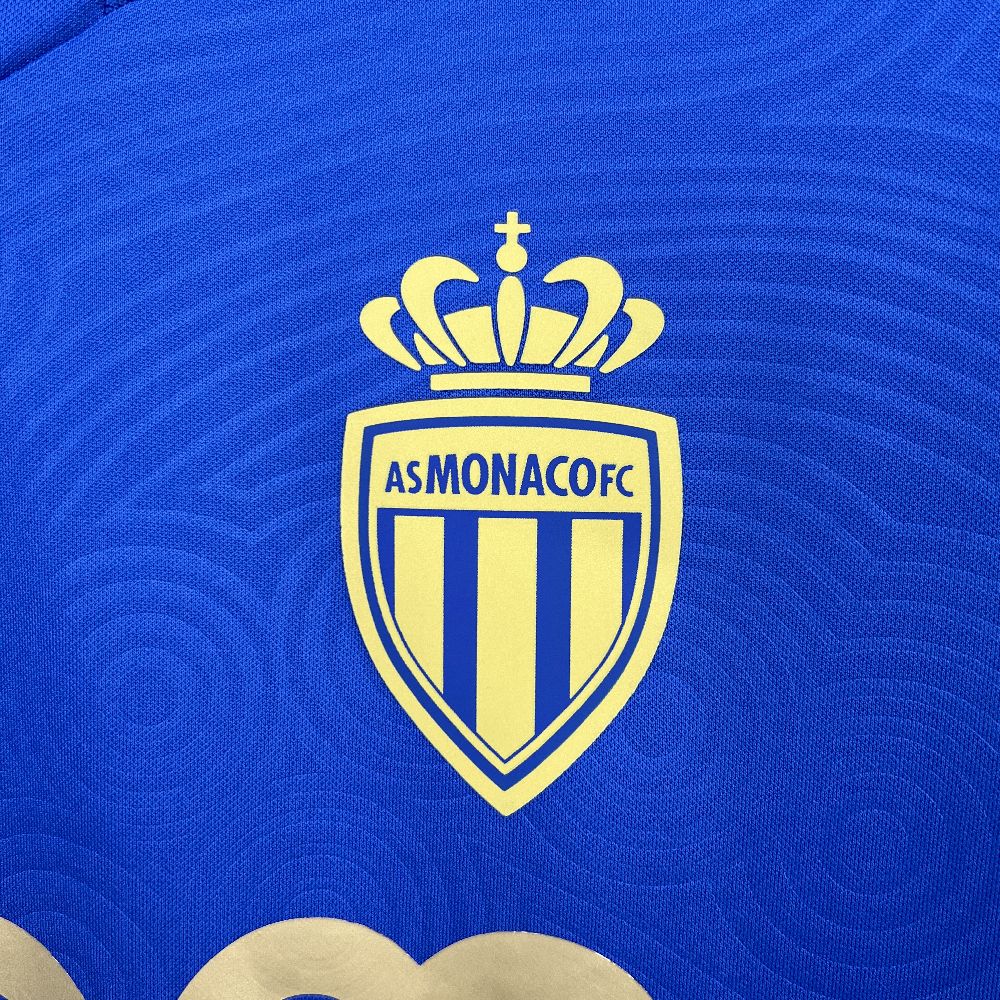 Camisa Monaco Away 2025/26 Azul - Modelo Torcedor
