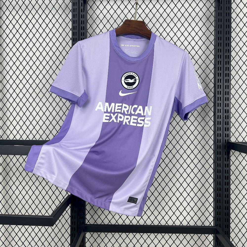 Camisa Brighton Away 2025/26 Lilás - Versão Torcedor
