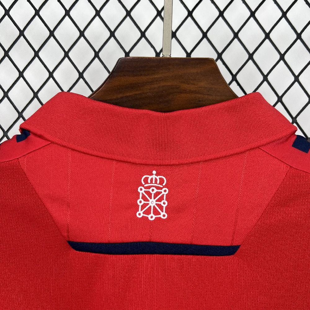 Camisa Osasuna Home 2025/26 Vermelha- Versão Torcedor