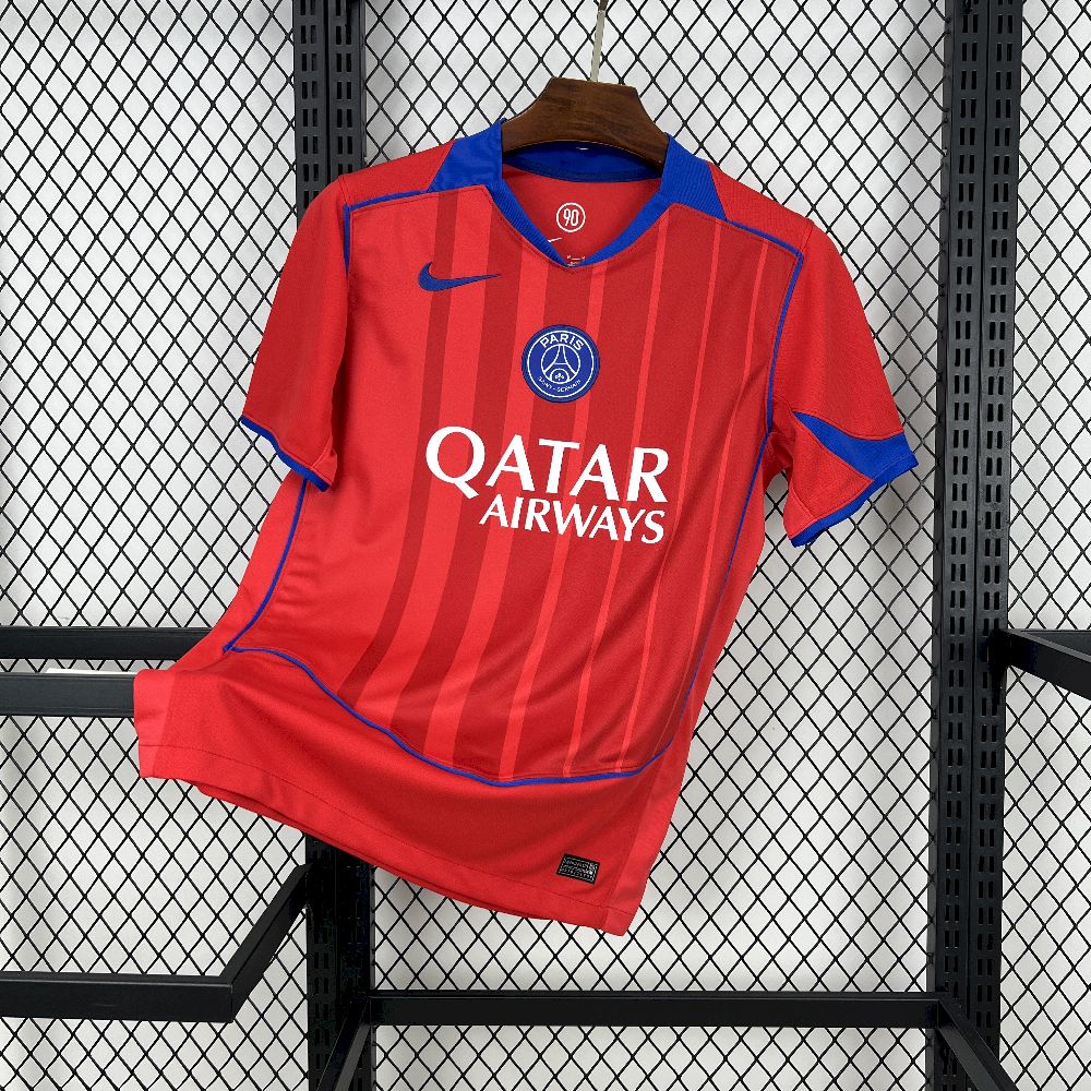 Camisa PSG Third 2025/26 Vermelha - Modelo Torcedor