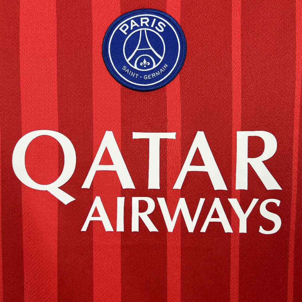Camisa PSG Third 2025/26 Vermelha - Modelo Torcedor