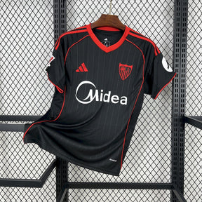 Camisa Sevilla Third 2025/26 Preta - Versão Torcedor