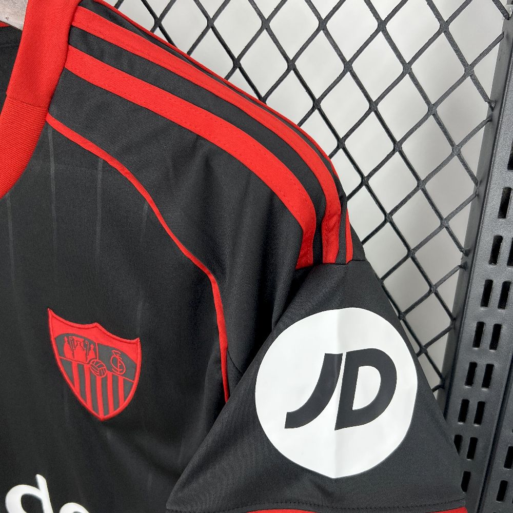 Camisa Sevilla Third 2025/26 Preta - Versão Torcedor
