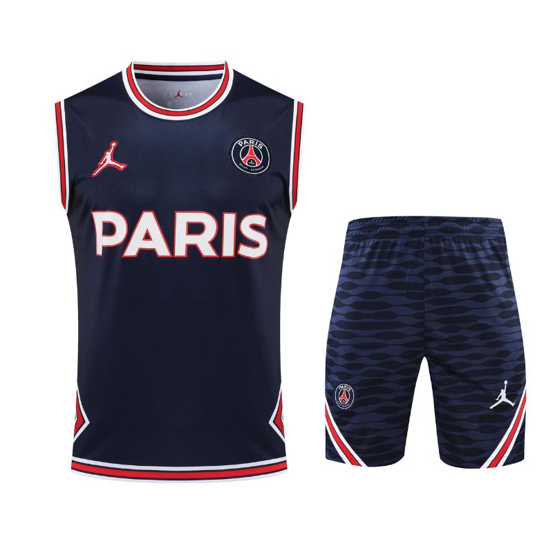 Conjunto Treino PSG 2022 Regata + Short - Versão Torcedor