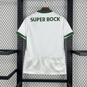 Camisa Sporting Away 2025/26 Branca - Modelo Torcedor