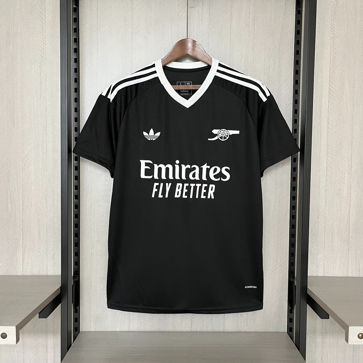 Camisa Arsenal Goleiro 2024/25 Preta - Modelo Torcedor