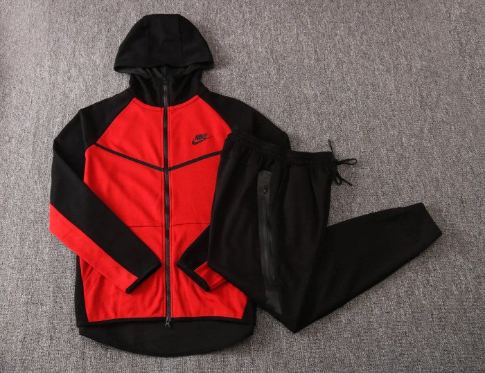 Conjunto Nike: Tech Fleece – Vermelho/Preto