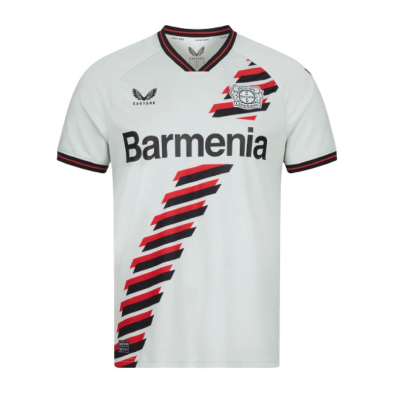 Camisa Bayer 04 Leverkusen Away 2023/24 Branca - Modelo Torcedor