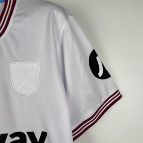 Camisa West Ham Away 2023/24 Branca - Versão Torcedor