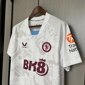 Camisa Aston Villa II 2023/24 Branca - Versão Torcedor