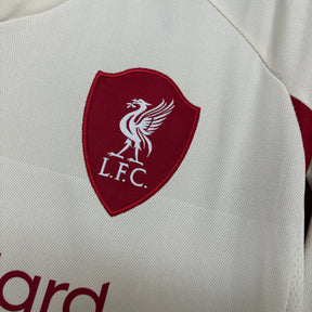 Camisa Liverpool Away 2025/26 Bege - Modelo Torcedor