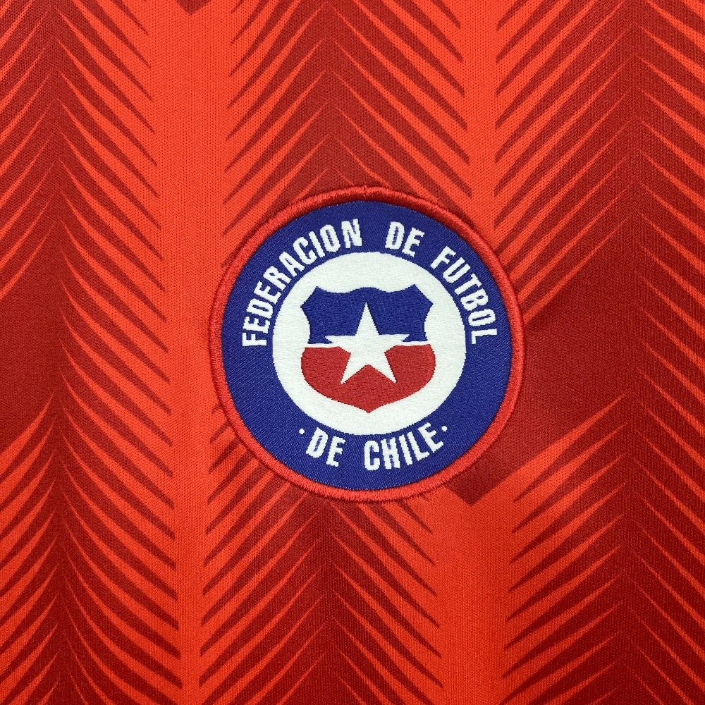 Camisa Seleção Chile Home 2025 Vermelha - Versão Torcedor