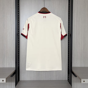 Camisa Liverpool Away 2025/26 Bege - Modelo Torcedor