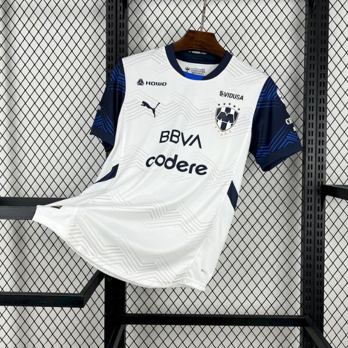 Camisa Monterrey Away 2024/25 Branca e Azul - Modelo Torcedor