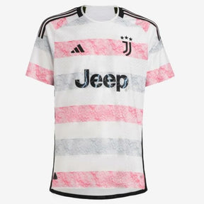 Camisa Juventus Away 2023/24 Branca e Rosa - Versão Torcedor