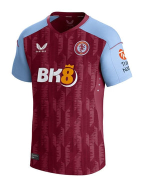 Camisa Aston Villa I 2023/24 Vermelha e Azul - Versão Torcedor