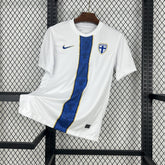 Camisa Seleção Finlândia I 2025 Branca e Azul - Versão Torcedor