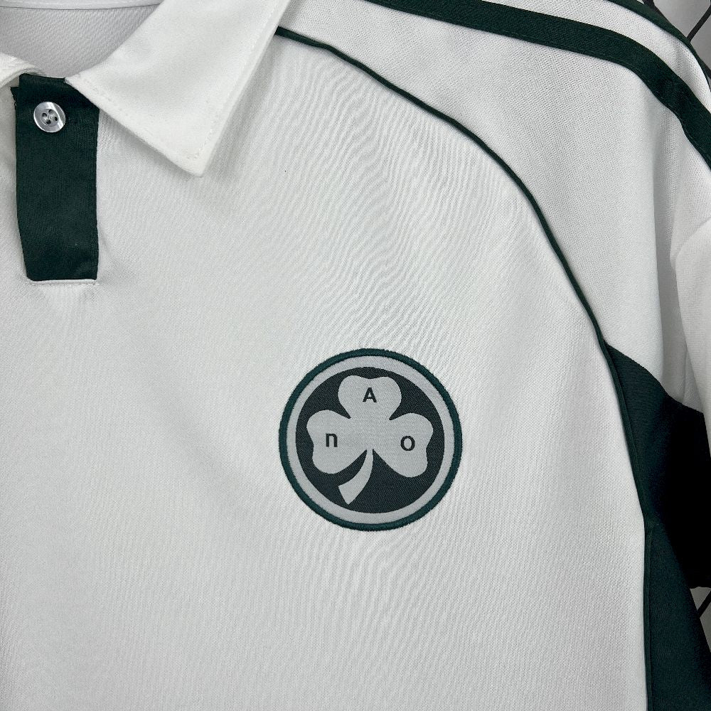 Camisa Panathinaikos F.C Away 2025/26 Branca - Modelo Torcedor