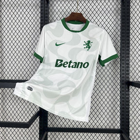 Camisa Sporting Away 2025/26 Branca - Modelo Torcedor