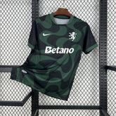 Camisa Sporting Third 2025/26 Preta e Verde - Modelo Torcedor