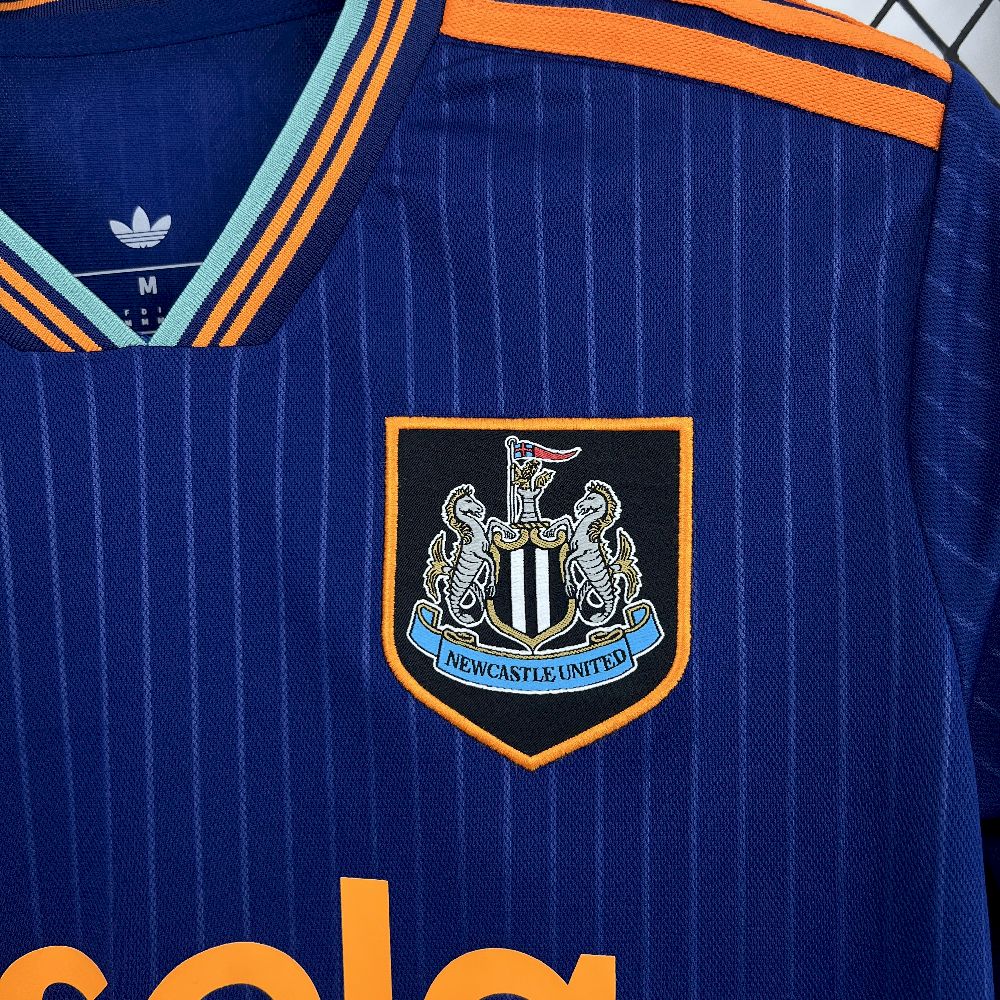 Camisa Newcastle Third 2025/26 Azul - Modelo Torcedor