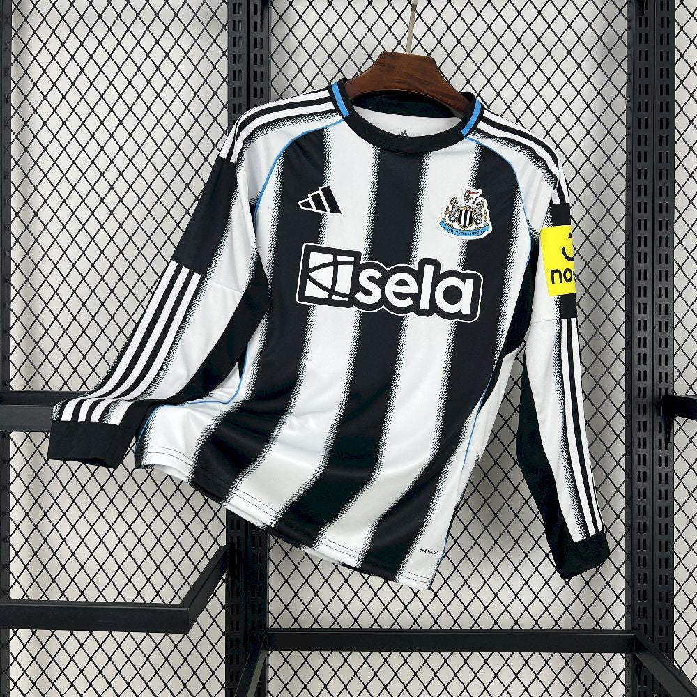 Camisa Newcastle Home 2025/26 Manga Longa - Modelo Torcedor