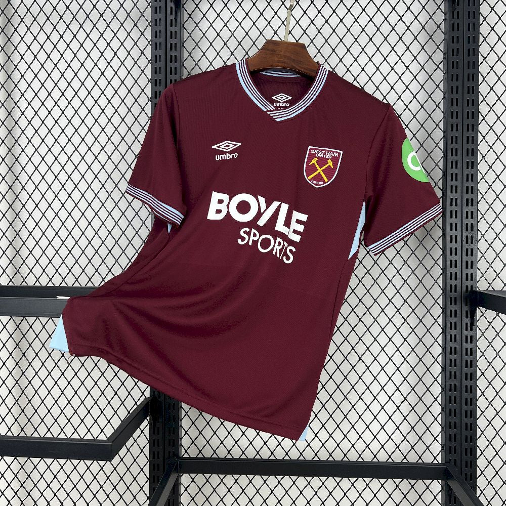 Camisa West Ham 2025/26 Home - Versão Torcedor