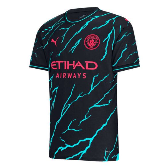 Camisa Manchester City III 2023/24 Azul Marinho - Versão Torcedor