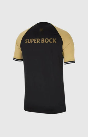 Camisa Sporting Third 2023/24 Preta e Dourado - Versão Torcedor