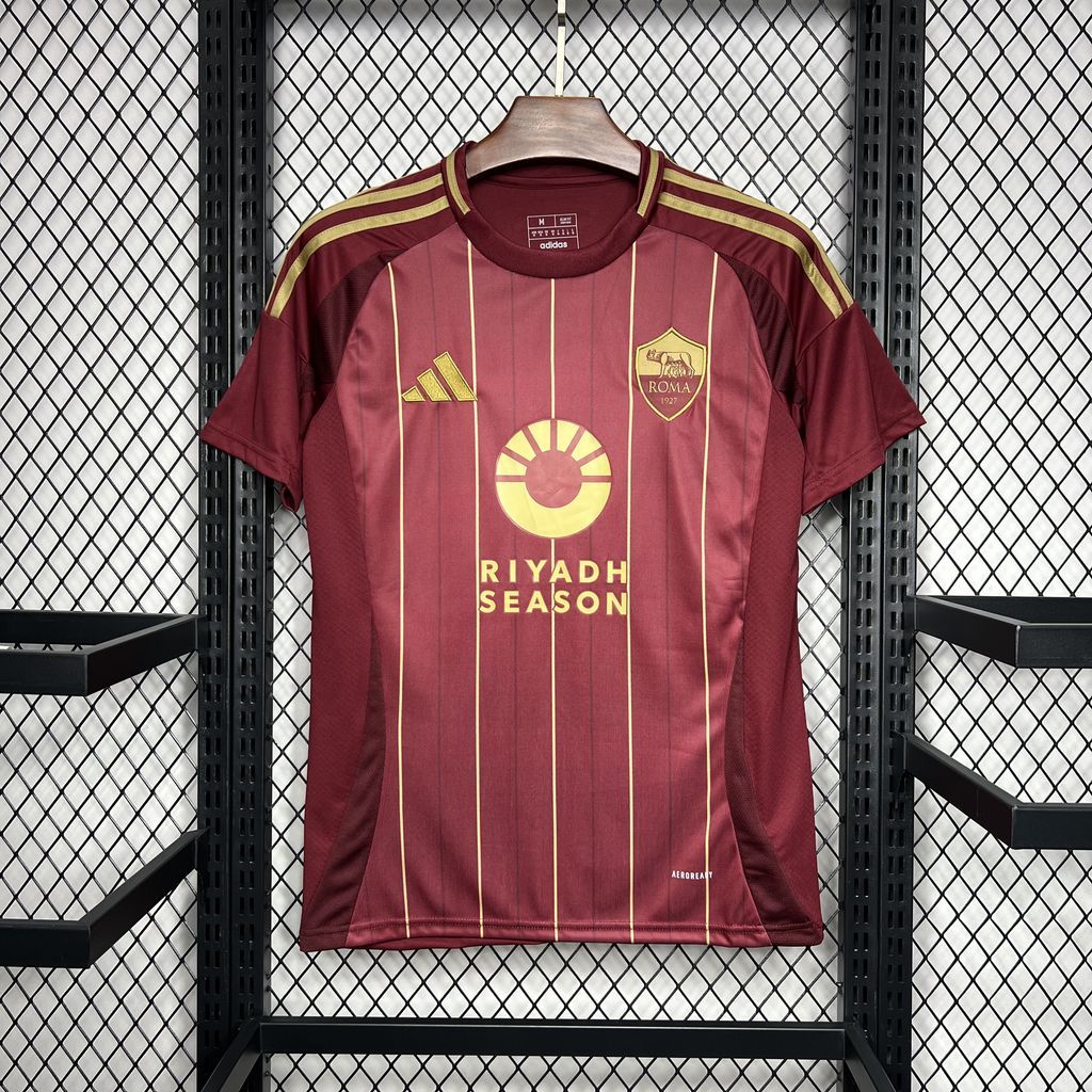 Camisa Roma I 2024/25 Vinho - Modelo Torcedor