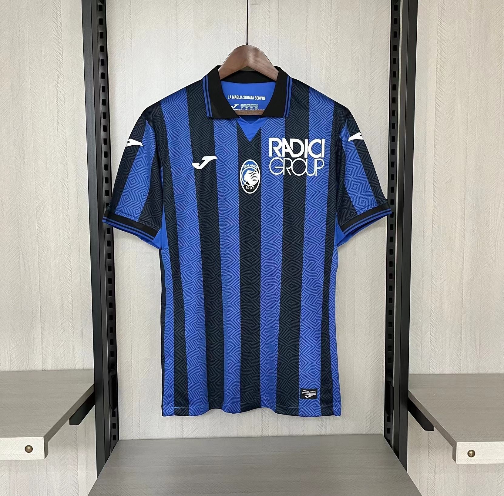 Camisa Atalanta Home 2023/24 Azul e Preta - Versão torcedor