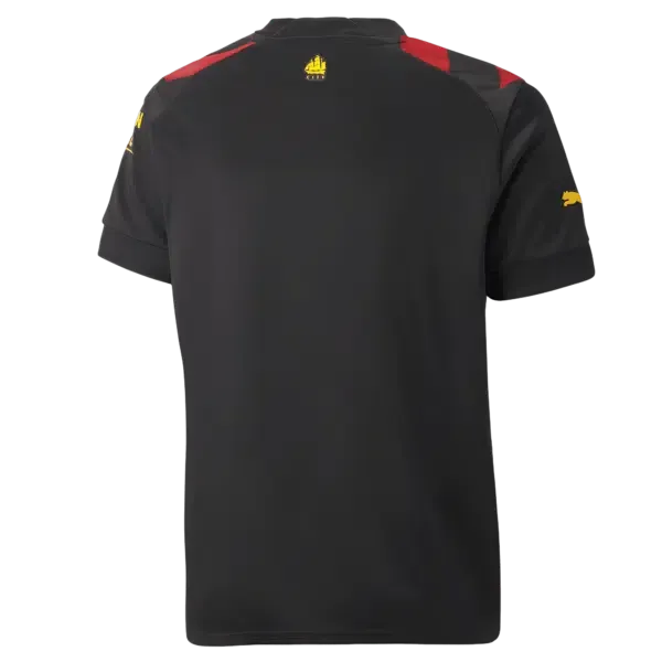 Camisa Manchester City II 2022/23 Preto e Vermelho - Modelo Torcedor