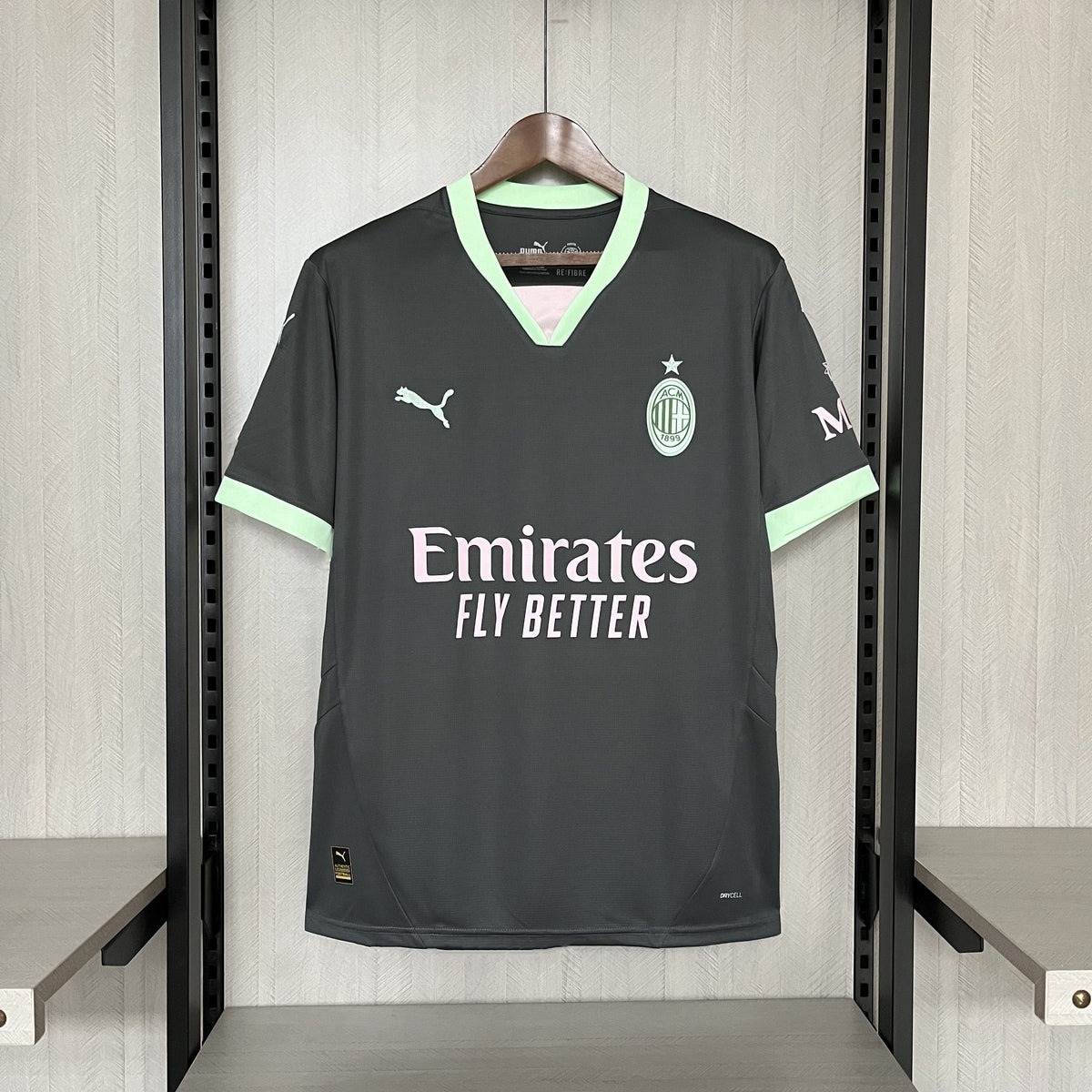 Camisa AC Milan Third 2024/25 Cinza - Modelo Torcedor