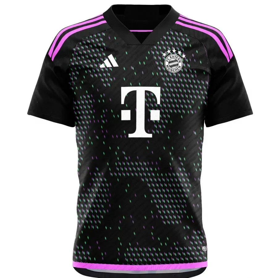 Camisa Bayern de Munique II 2023/24 Preto e Roxo - Modelo Torcedor