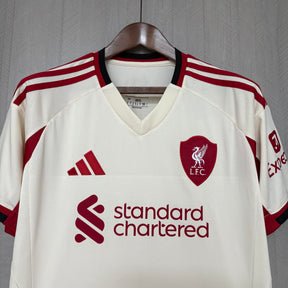 Camisa Liverpool Away 2025/26 Bege - Modelo Torcedor