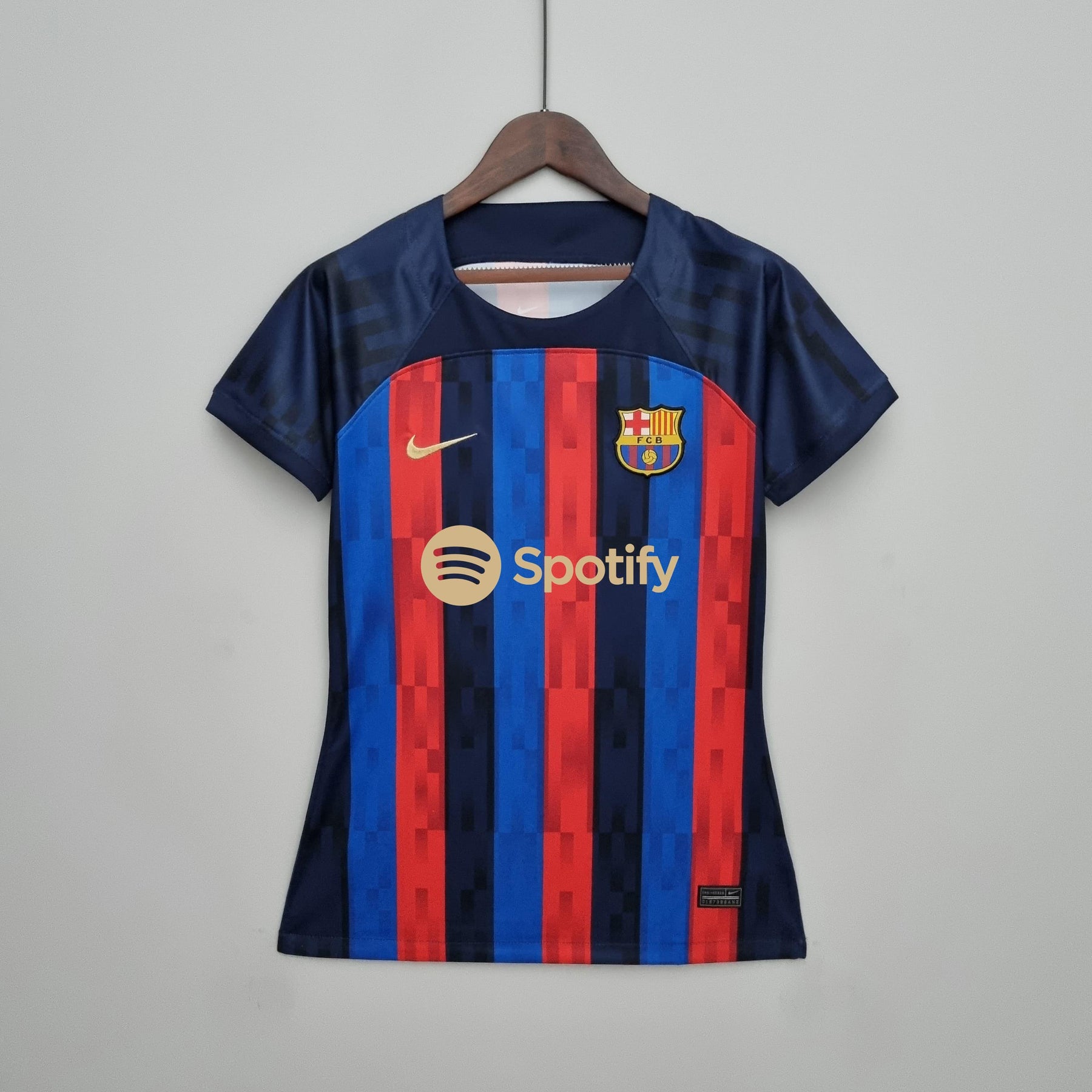 Camisa Feminina Barcelona l 2022/23 Grená - Modelo Baby Look