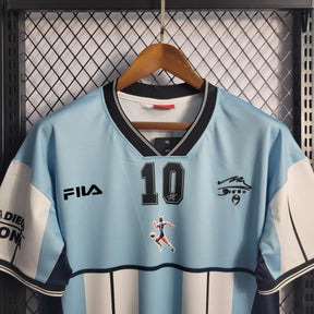 Camisa Argentina Comemorativa Maradona Retrô - Azul e Branca