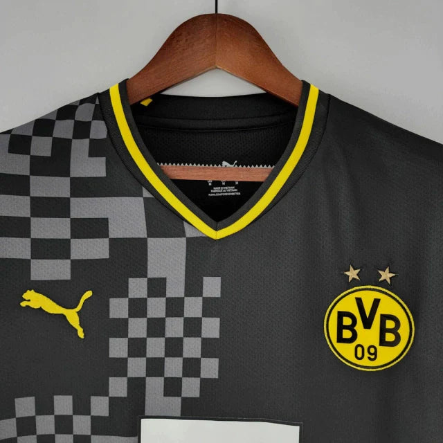 Camisa Borussia Dortmund ll 2022/23 Preta - Modelo Torcedor