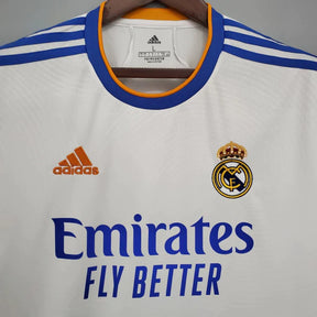 Camisa Real Madrid l 2021/22 Branca - Modelo Torcedor