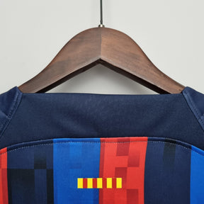 Camisa Feminina Barcelona l 2022/23 Grená - Modelo Baby Look