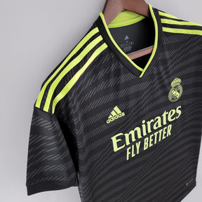 Camisa Real Madrid lll 2022/23 Preta - Modelo Torcedor