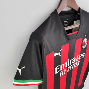 Camisa AC Milan l 2022/23 Rubro-Negra - Modelo Torcedor