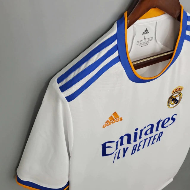 Camisa Real Madrid l 2021/22 Branca - Modelo Torcedor