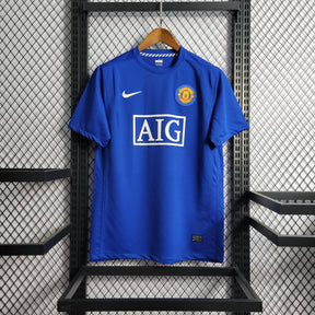 Camisa Manchester United Away 07/08 Retrô - Azul