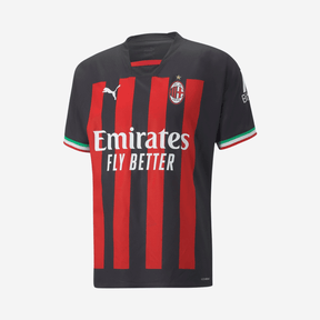 Camisa AC Milan l 2022/23 Rubro-Negra - Modelo Torcedor