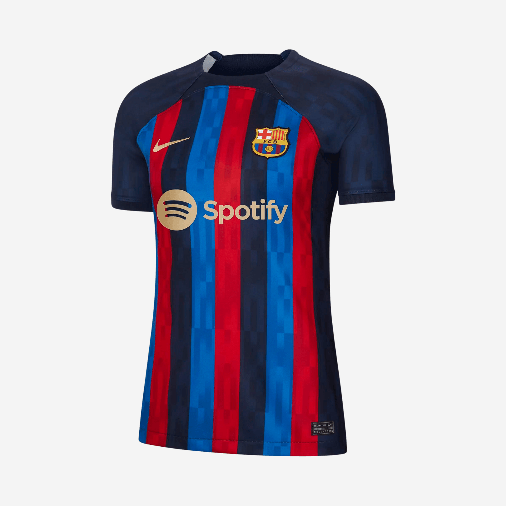 Camisa Feminina Barcelona l 2022/23 Grená - Modelo Baby Look