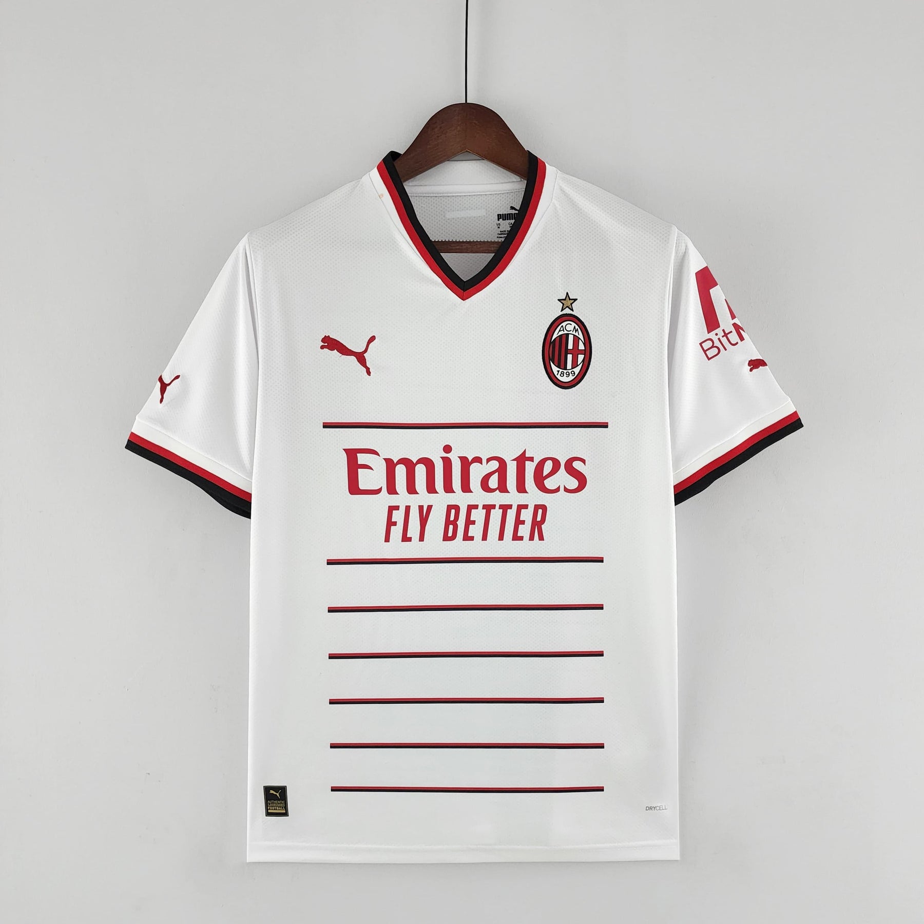 Camisa AC Milan ll 2022/23 Branca - Modelo Torcedor