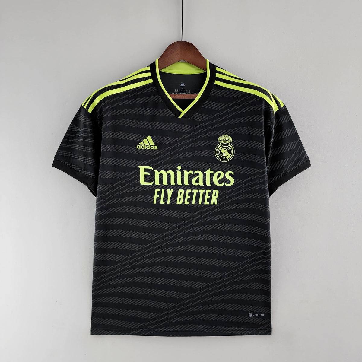 Camisa Real Madrid lll 2022/23 Preta - Modelo Torcedor